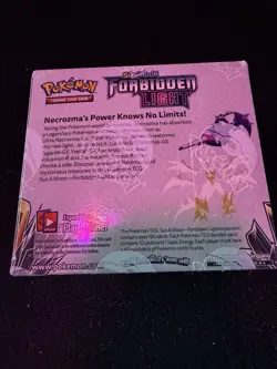 Factory Sealed Pokemon Sun And Moon Forbidden Light Booster Box W Acrylic Case - Image 3