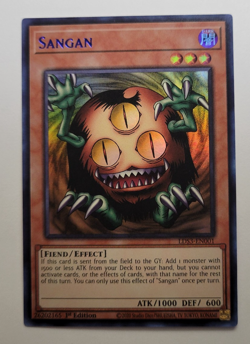 Yu-Gi-Oh Sangan Ultra Rare (Blue) 1st Edition LDS3-EN001 - Image 1