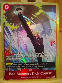 One Piece TCG - Bad Manners Kick Course Alt Art OP04-016 - The Best Vol 2 - Eng - Image 1