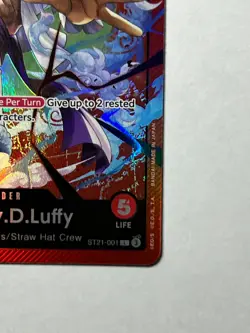 Monkey.D.Luffy ST21-001 - One Piece TCG Starter Deck EX: Gear 5 Foil MINT Leader - Image 5