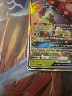 Pokemon Card-Vileplume GX TCG Sun & Moon Cosmic Eclipse - Image 3