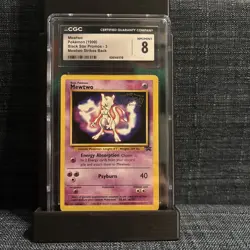 CGC 8 Mewtwo Movie Promo Mewtwo Strikes Back 1999 Pokemon Card #3 - Image 1