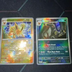 Lot Of 2 Pokemon TCG Prismatic Evolutions Pokeball Cards Near Mint - Image 1