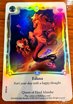 Bella Sara Rare Foil EDANA S9/55 Herds from North of North Series Card Single - Image 1