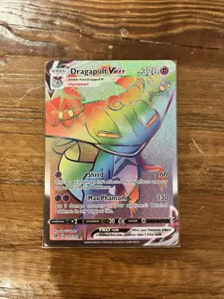 Pokemon TCG Dragapult VMAX Rebel Clash Holo Card 197/192 Secret Rare - Image 1