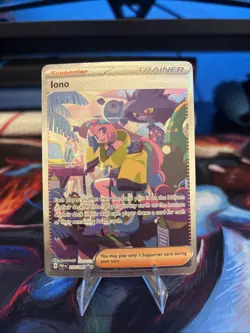 Pokemon TCG Paldean Fates Iono Holo Card 237/091 Special Illustration Rare - Image 1
