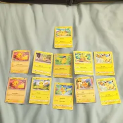 Pokemon Pikachu Basic Card Lot 11 Cards English TCG - Image 1