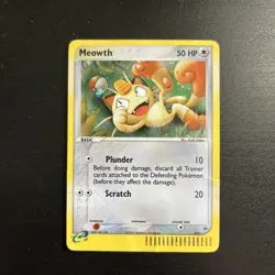 Pokemon TCG Meowth Black Star Promo Holo Rare Card #013 - Image 1