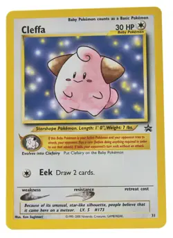 Cleffa #31 Black Star Promo WOTC Pokemon Card NM With eBay Shipping - Image 1