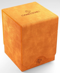 GAMEGENIC SQUIRE 100+ XL CONVERTIBLE DECK BOX ORANGE HOLDS 100 CARDS NEW - Image 1