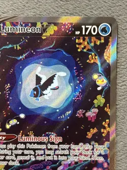 Lumineon GG39/GG70 Crown Zenith Galarian Gallery Pokemon Card Full art Holo - Image 4