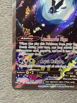 Lumineon GG39/GG70 Crown Zenith Galarian Gallery Pokemon Card Full art Holo - Image 5