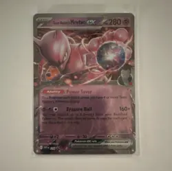 Team Rocket's Mewtwo ex 216 Scarlet & Violet Promo Holo EX Pokemon Card 280 HP - Image 1