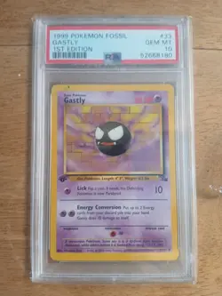 Pokemon Card 1st Edition Fossil #33 Gastly PSA 10 GEM MINT WOTC Vintage 1999 - Image 3