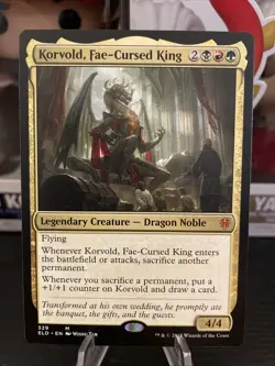 Korvold, Fae-Cursed King Throne of Eldraine Regular - Image 1