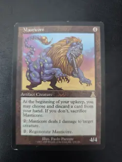 Magic The Gathering Urza's Destiny Masticore 134/143 MTG Artifact Original - Image 1