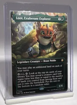 Loot, Exuberant Explorer - (Borderless) - Foundations - NM MTG - Image 1