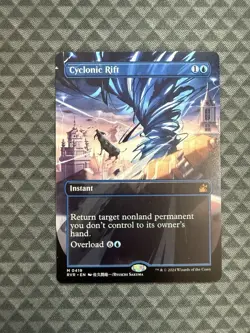 MTG Cyclonic Rift #0419 Anime Borderless Mythic Ravnica Remastered (RVR) - Image 1