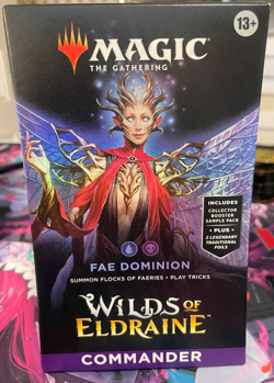 MTG - FAE DOMINION WILDS OF ELDRAINE COMMANDER DECK SEALED +SAMPLE PACK INSIDE - Image 1