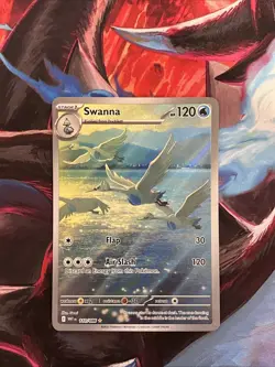 🔥Pokemon TCG Swanna 110/086 Illustration Rare Full Art Holo White Flare NM🔥 - Image 1