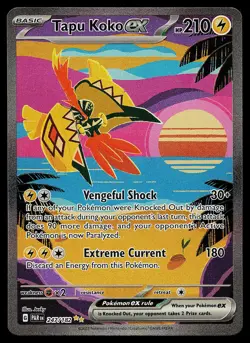 Pokemon Card - Tapu Koko ex Paradox Rift 247/182 Holo Special Illustration Rare - Image 1