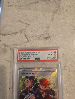 PSA 10 Friends in Hisui 148/159 Alt Art Crown Zenith Pokemon FREE SHIPPING - Image 2
