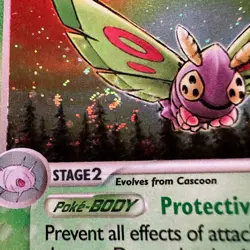 Dustox 6/109 EX Ruby & Sapphire Rare Holo Pokemon Card Swirl Mint - Image 2