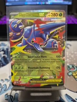 Pokemon TCG Mega Houndoom EX Holo Double Rare Phantasmal Flames 004/094 - Image 1