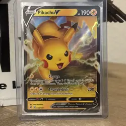 2020 Pokemon Vivid Voltage Pikachu V 043/185 NM - Image 1
