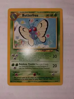 Pokemon Vintage Southern Islands Butterfree English 9/18 Rare - Image 1