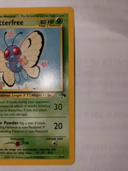 Pokemon Vintage Southern Islands Butterfree English 9/18 Rare - Image 3