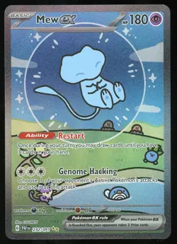 Pokemon TCG Bubble Mew ex Full Art Holo Paldean Fates 232/091 MINT ALT ART - Image 1