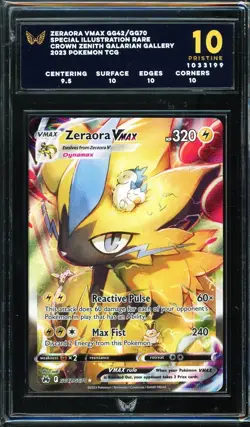 ARK 10 - 2023 Crown Zenith Galarian Pokemon TCG Zeraora VMAX GG42 Special Illus. - Image 1