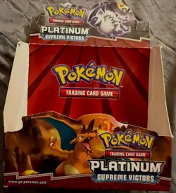 POKEMON : PLATINUM SUPREME VICTORS EMPTY DISPLAY BOX TCG 2009 - Image 1