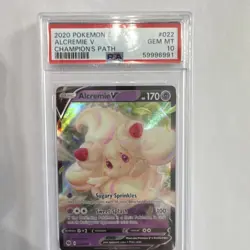 Pokemon Alcremie V Champion's Path 022/073 Ultra Rare Holo PSA 10 - Image 1