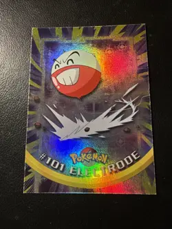 2000 Topps Pokemon TV #101 Electrode Silver Foil Blue Logo - Image 1