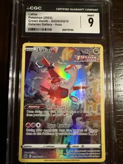 Pokemon TCG Holo Rare Latias 2023 Crown Zenith Galarian Gallery - Image 1