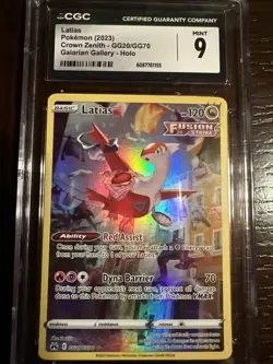 Pokemon TCG Holo Rare Latias 2023 Crown Zenith Galarian Gallery - Image 2