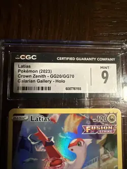 Pokemon TCG Holo Rare Latias 2023 Crown Zenith Galarian Gallery - Image 5
