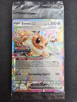 Pokemon Eevee EX 075/131 Prismatic Evolutions Surprise Box Stamped Promo Sealed - Image 1
