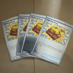 4x Fighting Gong Reverse Holo 116/132 x4 - Mega Evolution - Pokemon Playset - Image 1