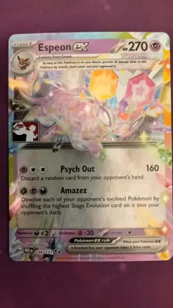 Espeon EX 034/131 Pokemon Play TCG Play Stamp Prize Pack Series 7 NM - Near Mint - Image 1