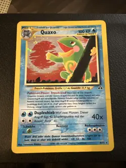 Pokemon Neo Discovery German Politoed Quaxo Holo 8/75 - Image 1