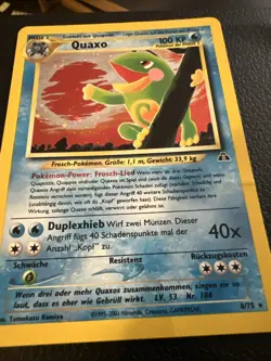 Pokemon Neo Discovery German Politoed Quaxo Holo 8/75 - Image 2