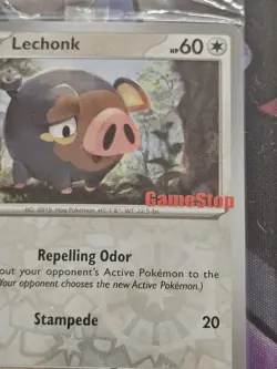 Pokemon [Sealed] Lechonk Scarlet Violet Gamestop Promo Stamp SV 154/198 - Image 2