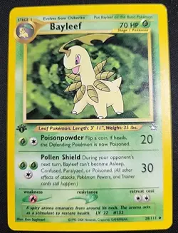 Pokemon Bayleef 28/111 | 1st Edition Neo Genesis (LP) - Image 1
