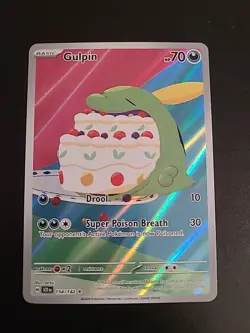 Gulpin 154/142 - Stellar Crown Illustration Rare Pokemon TCG NM - Image 1