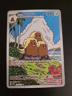 Alolan Dugtrio 208/191 - Surging Sparks - Illustration Rare Pokemon TCG NM - Image 1