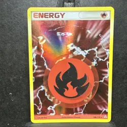 Fire Energy 106/110 Holo Holon Phantoms Pokemon LP - Image 1
