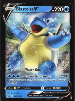 POKEMON BLASTOISE V SWSH101 ULTRA RARE BLACK STAR PROMO NM CONDITION - Image 1
